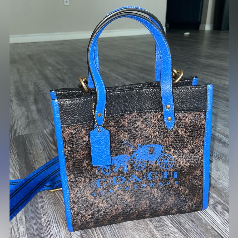 Blue Coach Tote
